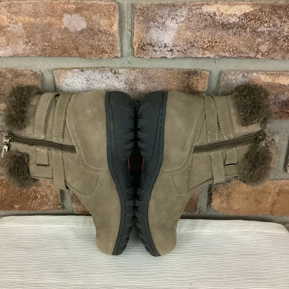 KHOMBU Suede Leather Ankle Boots